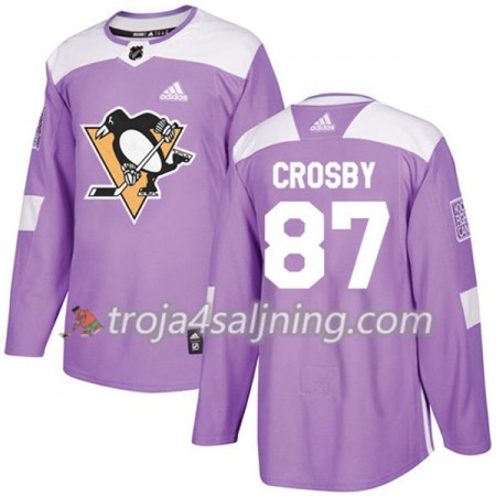 Pittsburgh Penguins tröja Sidney Crosby 87 Adidas 2017-2018 Lila Fights Cancer Practice Authentic - NHL Tröjor Herr Pittsburgh Penguins tröja Sidney Crosby 87 Adidas 2017-2018 Lila Fights Cancer Practice Authentic - NHL Tröjor Herr